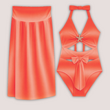 Costume Intero Con Pareo