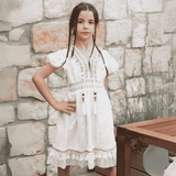 Vestito Ricami Con Applicazioni