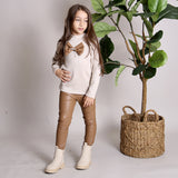 Completo Con Leggings Ecopelle
