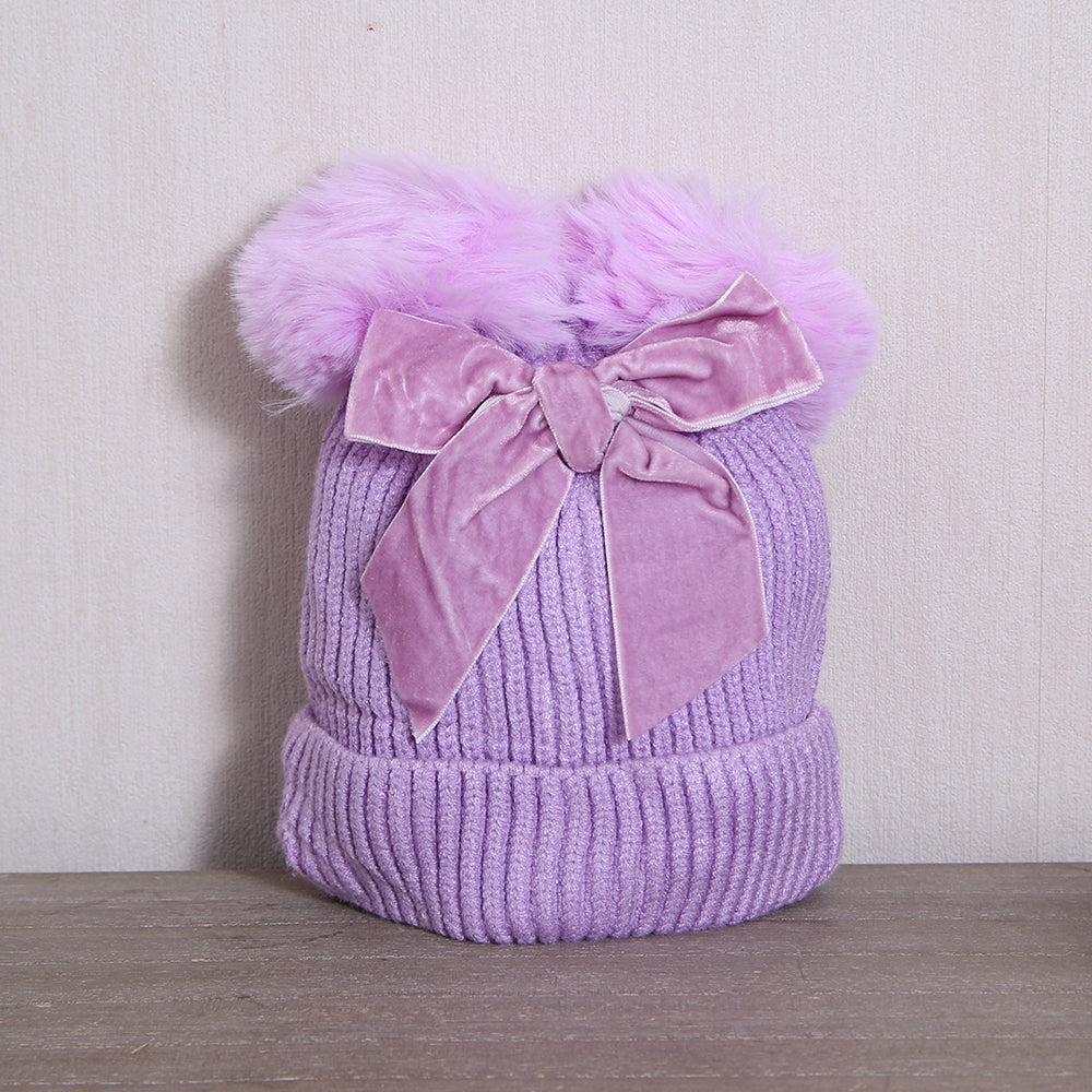 Cappellino Doppio Pom Pom