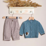 Completo Con Pantalone+Cardigan+Shirt