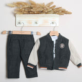 Completo Con Pantalone+Giacca+Shirt Manica Lunga