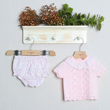 T-Shirt in Filo Con Culotte in Cotone
