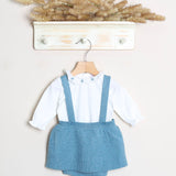 Salopette Con Shirt Manica Lunga