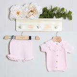 T-Shirt in Filo Con Culotte in Cotone