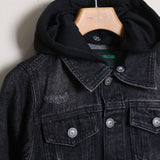 Giacca In Denim Con Cappuccio