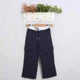 Pantalone Gamba Larga Con Vita Combinata