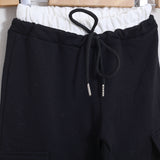 Pantalone Gamba Larga Con Vita Combinata