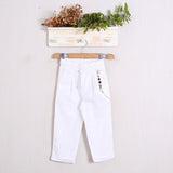 Pantalone Lino Regular Fit (Accessorio Incluso)