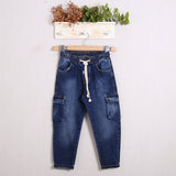 Jeans Cargo Gamba Larga