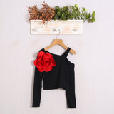 Shirt Monospalla Con Super Fiocco