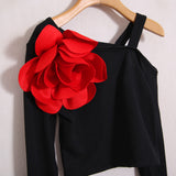 Shirt Monospalla Con Super Fiocco