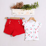 Kirschanzug mit Shorts 