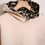 Felpa Corta Con Inserti Animalier