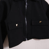 Giacca Zip Con Applicazioni