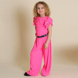 Completo A Costine Con Pantalone Gamba Larga