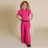 Completo A Costine Con Pantalone Gamba Larga