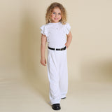 Completo A Costine Con Pantalone Gamba Larga
