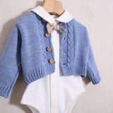 Salopette Ciniglia 3 Pezzi "Teneri & Belli" (Salopette+Body+Cardigan)