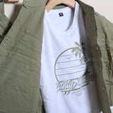 Completo Lino Con Bermuda+Camicia+Canotta