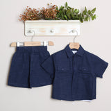 Completo Lino Con Bermuda+Camicia+Canotta