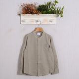 Camicia Lino Collo Coreano