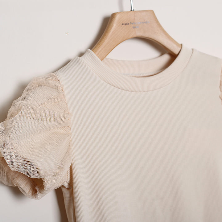 T-Shirt Manica Tulle