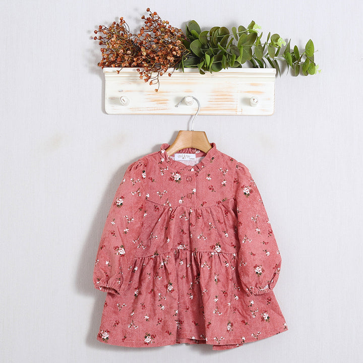 Vestito Floreale Con Gilet