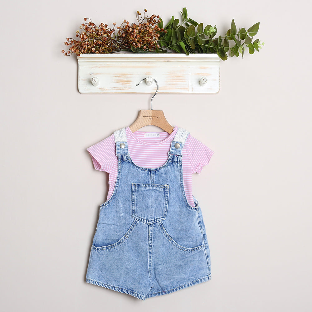 Salopette Con T-Shirt