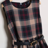 Vestito Scozzese (Cardigan Incluso)