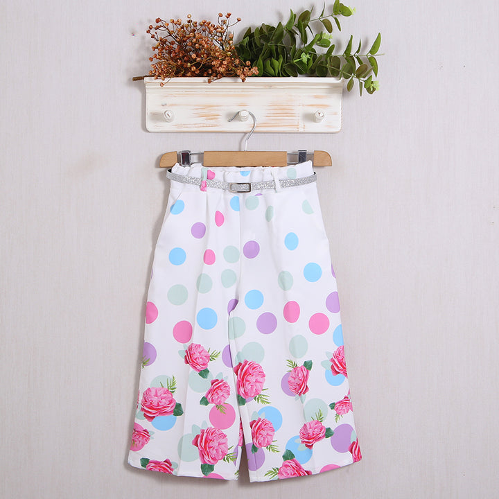 Pantalone Palazzo Fantasia(Cintura Inclusa)