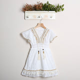 Vestito Ricami Con Applicazioni