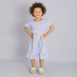 Vestito Lino Rigato