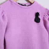 Vestito In Maglia Con Applicazioni