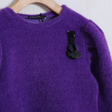 Maglia Manica Sbuffo Con Applicazione
