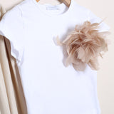Completo Con Pantalone Palazzo Plissè+T-Shirt (SPILLA INCLUSA)