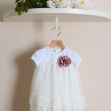 Zweifarbiges Kirschkleid 