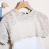 Completo Con Short+Shirt Traforata+Canotta
