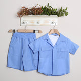 Coordinato Lino Con Bermuda Cargo+Camicia+T-Shirt