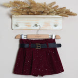 Short Plissè Brillantinato (Cintura Inclusa)