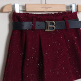 Short Plissè Brillantinato (Cintura Inclusa)