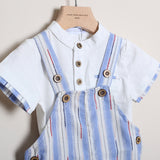 Salopette Con T-Shirt Serafino