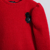 Vestito In Maglia Con Applicazioni