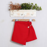 Short Finta Gonna Con Applicazione