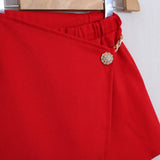 Short Finta Gonna Con Applicazione