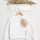 Felpa Girocollo Con Spilla "felpata"