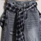 Jeans Gamba Larga (Cintura Inclusa)