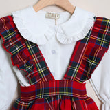 Vestito Salopette Scozzese