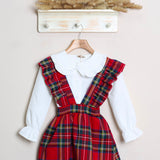 Vestito Salopette Scozzese