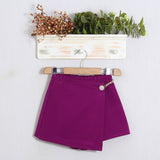 Short Finta Gonna Con Applicazione